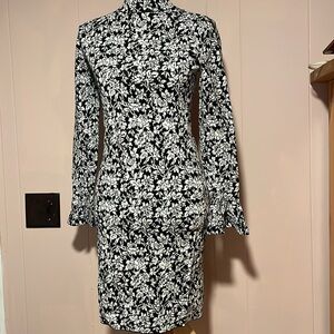 Michael Kors medium black and white knit dress
